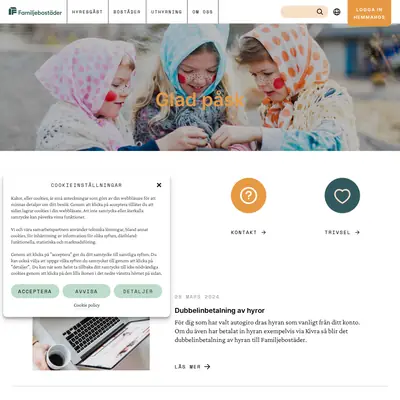 www.familjebostader.se startsida 2024