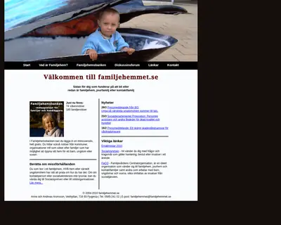 Familjehemmet startsida 2010