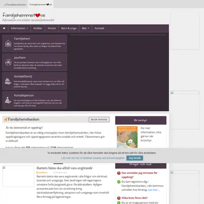 Familjehemmet startsida 2023