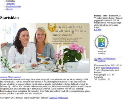 www.familjesidan.se startsida 2013