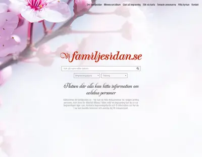 www.familjesidan.se startsida 2017