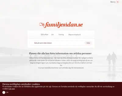 www.familjesidan.se startsida 2025