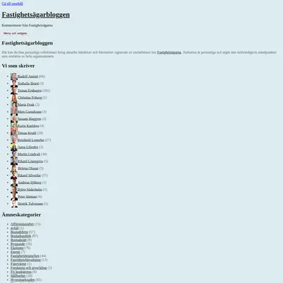 www.fastighetsagarbloggen.se startsida 2017