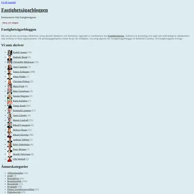 www.fastighetsagarbloggen.se startsida 2020