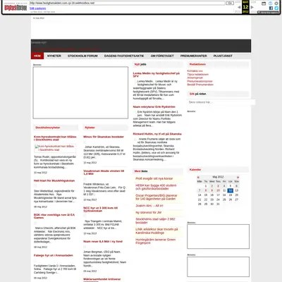 Tidningen Fastighetsaktien startsida 2012