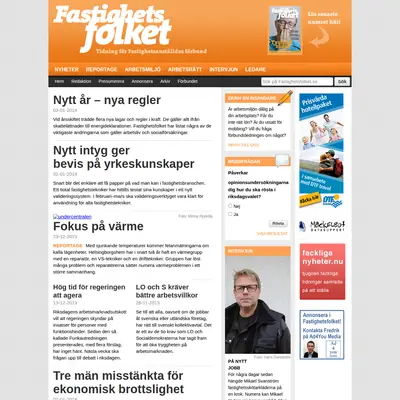 arbetet.se/fastighetsfolket startsida 2014