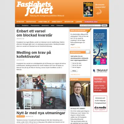 arbetet.se/fastighetsfolket startsida 2015