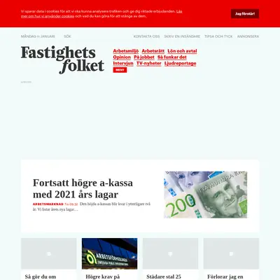 arbetet.se/fastighetsfolket startsida 2021