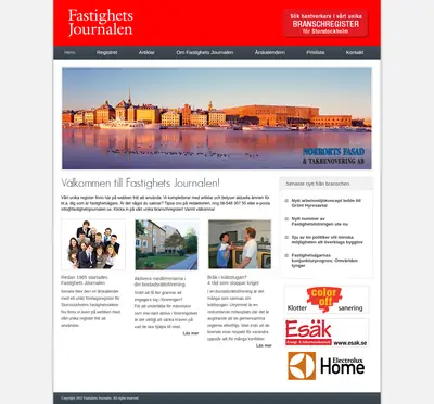 Fastighetsjournalen startsida 2013