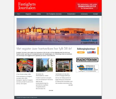 Fastighetsjournalen startsida 2023