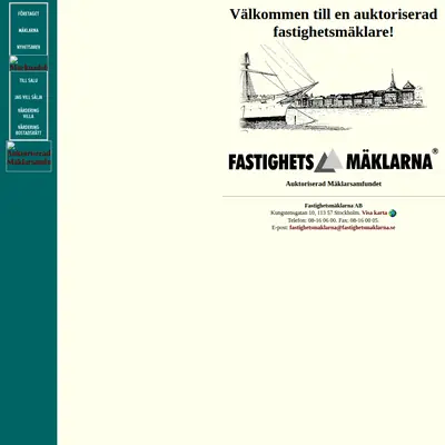 Fastighetsmäklaren startsida 2001