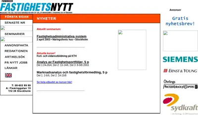 Fastighetsnytt insikt startsida 2003