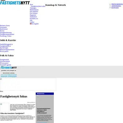 Fastighetsnytt insikt startsida 2009