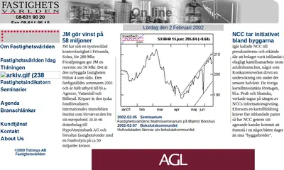 Ekonomi/Marknad - Fastighetsvärlden startsida 2002
