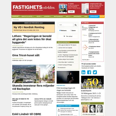 Ekonomi/Marknad - Fastighetsvärlden startsida 2016