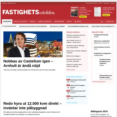 Ekonomi/Marknad - Fastighetsvärlden startsida 2020