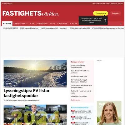 Ekonomi/Marknad - Fastighetsvärlden startsida 2025