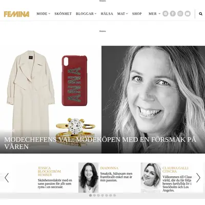 Femina Månadens Magasin startsida 2019