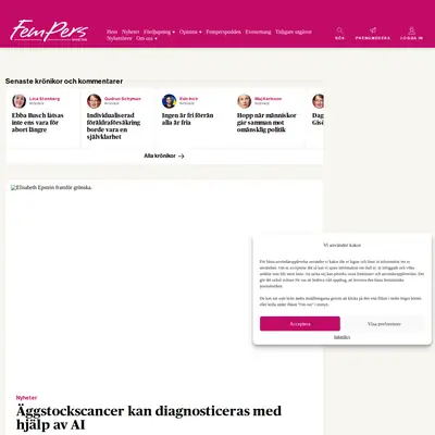Fempers Nyheter startsida 2025
