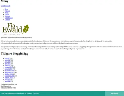 fiaewald.se startsida 2017