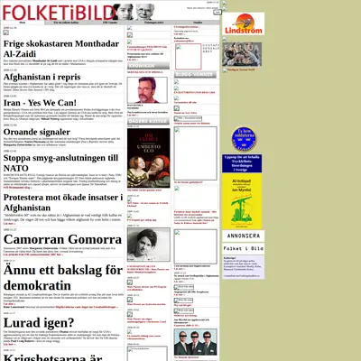 Folket i Bild/Kulturfront (FIB/K) startsida 2008