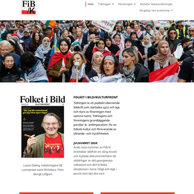 Folket i Bild/Kulturfront (FIB/K) startsida 2025