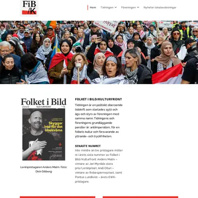 Folket i Bild/Kulturfront (FIB/K) startsida 2026