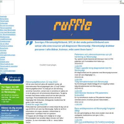 Fibromyalgi Nytt startsida 2013