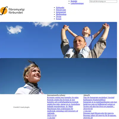 Fibromyalgi Nytt startsida 2014