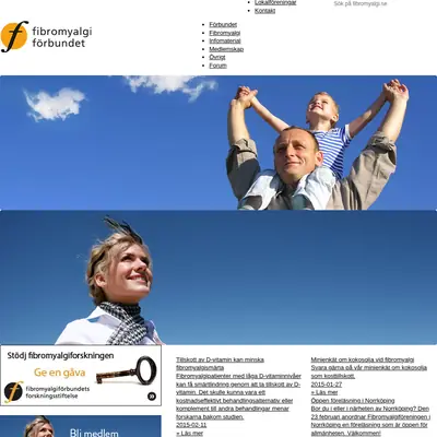 Fibromyalgi Nytt startsida 2015