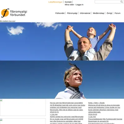 Fibromyalgi Nytt startsida 2018