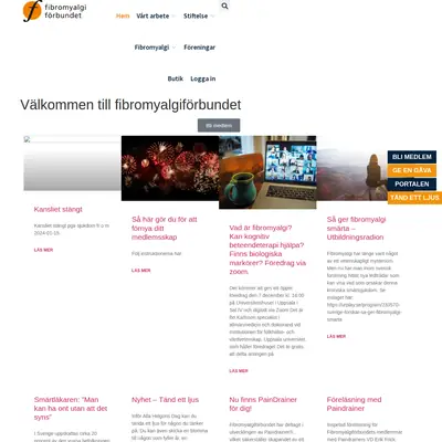 Fibromyalgi Nytt startsida 2024