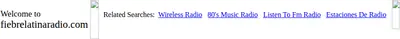 Radio Fiebre Latina startsida 2008