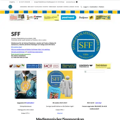SFF-Filatelisten startsida 2025