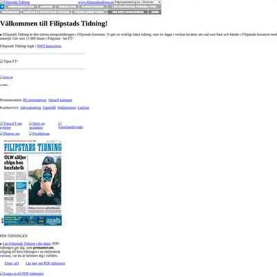 www.filipstadstidning.se startsida 2008