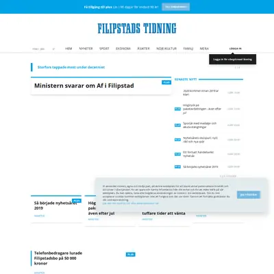 www.filipstadstidning.se startsida 2020
