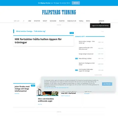 www.filipstadstidning.se startsida 2021