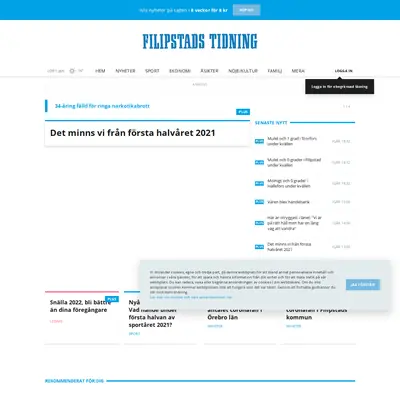 www.filipstadstidning.se startsida 2022