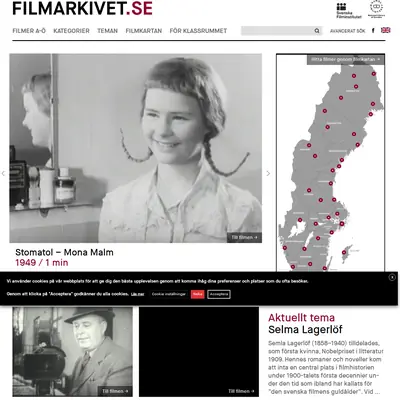 www.filmarkivet.se startsida 2021