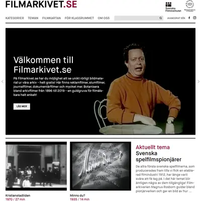 www.filmarkivet.se startsida 2024