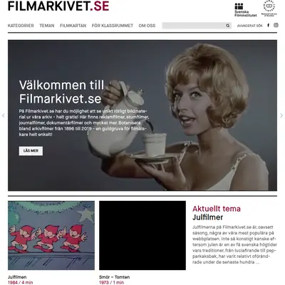 www.filmarkivet.se startsida 2026