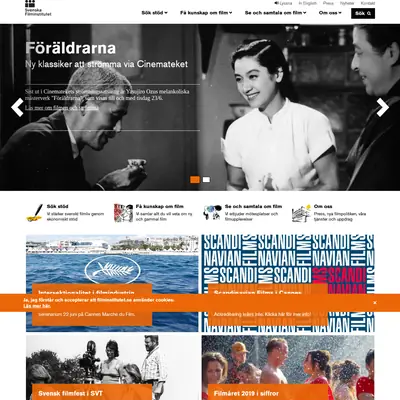 www.filminstitutet.se startsida 2020