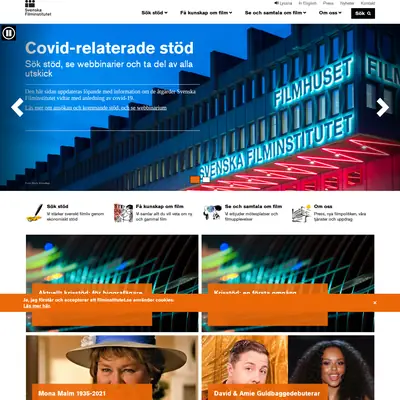 www.filminstitutet.se startsida 2021