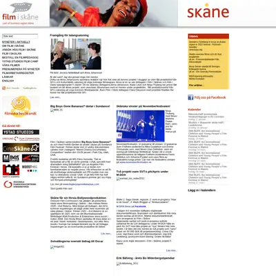 www.filmiskane.se startsida 2012