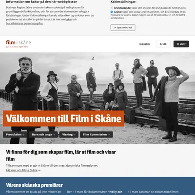 www.filmiskane.se startsida 2022