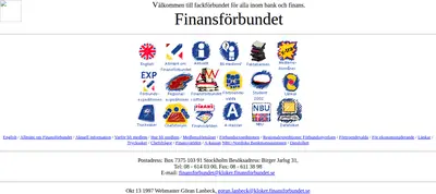 www.finansforbundet.se startsida 1998