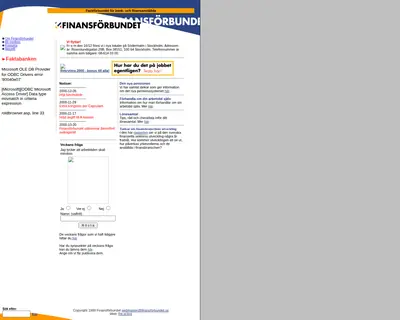 www.finansforbundet.se startsida 2001
