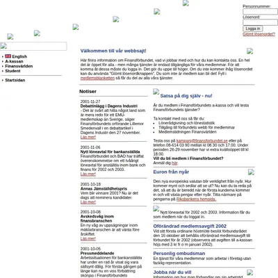www.finansforbundet.se startsida 2002
