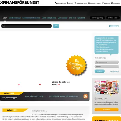 www.finansforbundet.se startsida 2011