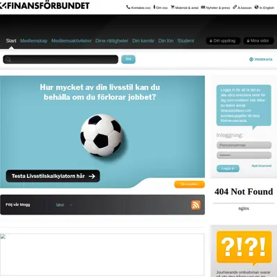 www.finansforbundet.se startsida 2012